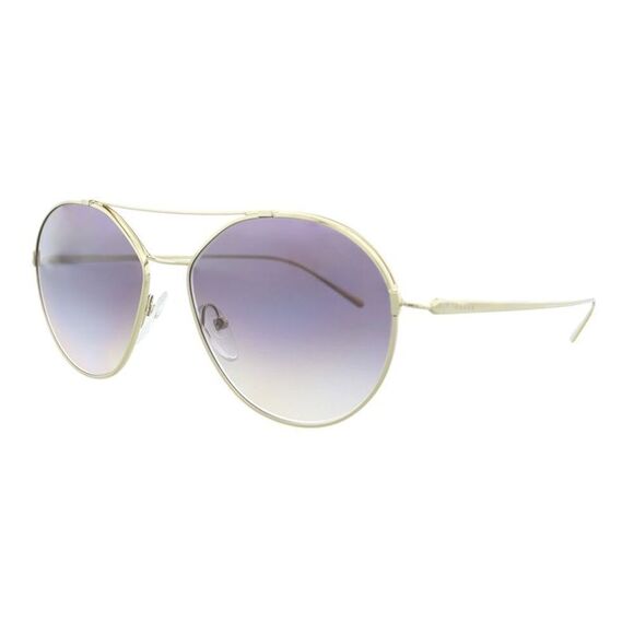 Prada 0PR 56US ZVNNJ0 GoldRoundSunglasses